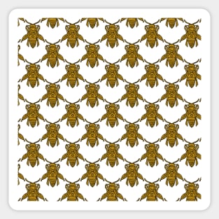 Golgen Bees Pattern Sticker